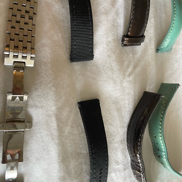 Michelle diamond deco 16 watch with four extra bands main image 4